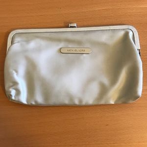 Michael Kors silver clutch